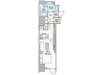 ロイジェントパークス四ツ谷(ワンルーム/7階)の間取り写真