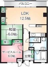 ディージービル小牧中央(1SLDK/5階)の間取り写真