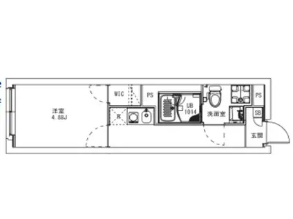 MAXIV CITY八幡山(1K/3階)の間取り写真