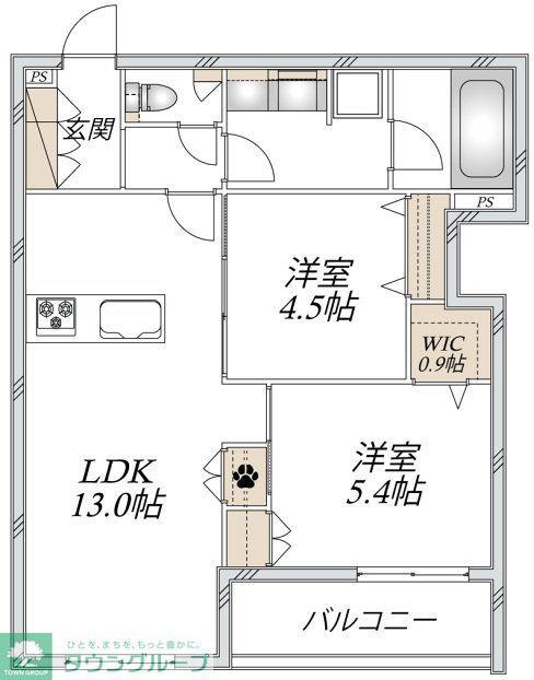 LS PLUS 豊玉中(2LDK/3階)の間取り写真