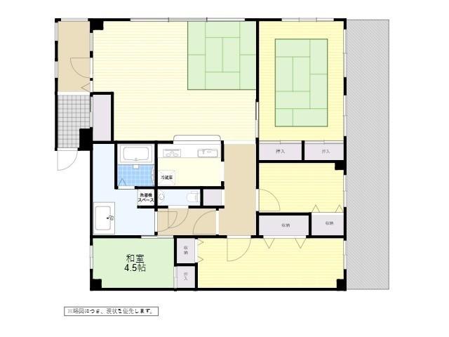 ベルエール別府北石垣(4LDK/14階)の間取り写真