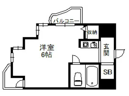 サムティ灘駅前(ワンルーム/3階)の間取り写真