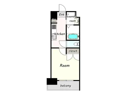 ETERNITY NISSEKI STREET NO122(1K/15階)の間取り写真