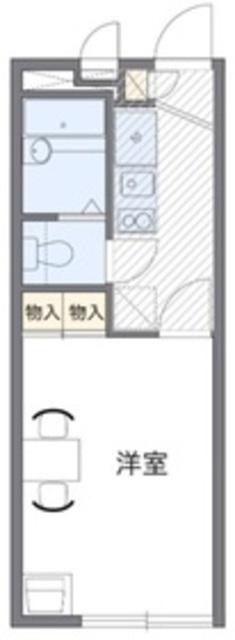 レオパレスシルバーストーン(1K/2階)の間取り写真