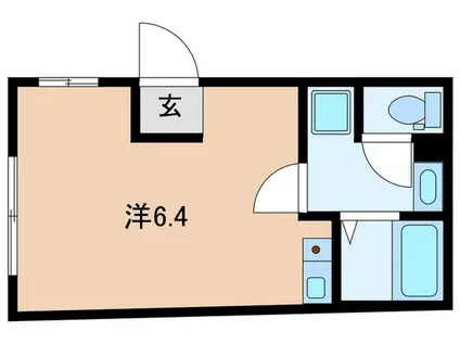 リチェンシア鹿島田(ワンルーム/1階)の間取り写真