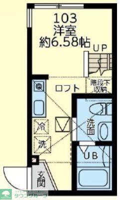 ルリカケス東柏ケ谷(ワンルーム/1階)の間取り写真