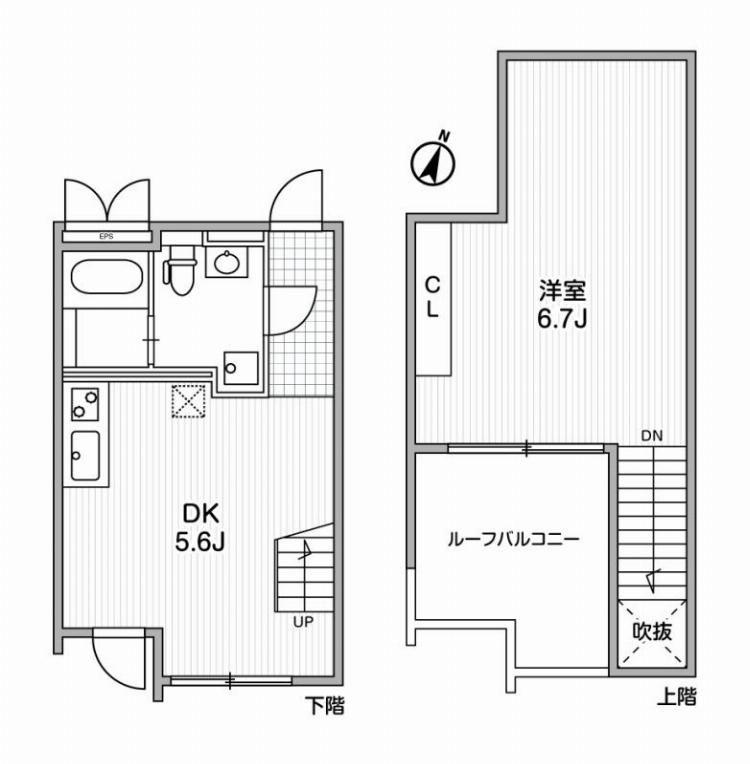 ALERO代々木(1LDK/4階)の間取り写真