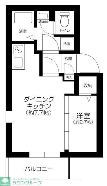 THE RESIDENCE NIHONBASHI(1DK/5階)の間取り写真
