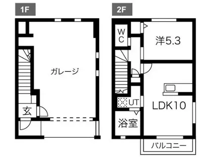 ETERFORT(1LDK/1階)の間取り写真