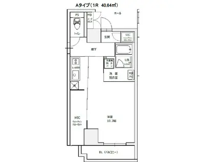 プレミアス梅田(ワンルーム/5階)の間取り写真