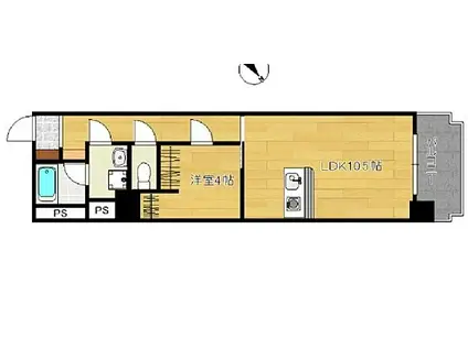 LEYLA ORION(1LDK/8階)の間取り写真