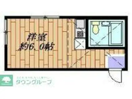 ユナイト田浦パルタージュ(ワンルーム/1階)の間取り写真