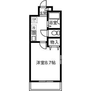 プレシャス若水(1K/1階)の間取り写真