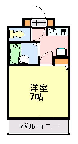 グレイス青山(1K/3階)の間取り写真