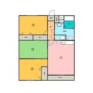 ファインステージ(3LDK/1階)の間取り写真