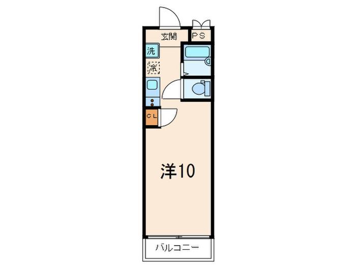 ビューライフ六甲東棟(ワンルーム/5階)の間取り写真