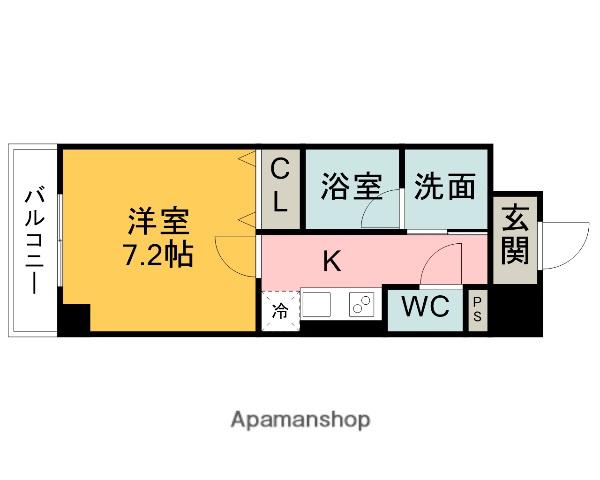 ロイヤルアベリア刈谷駅前(1K/10階)の間取り写真