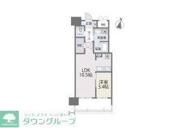 RJRプレシア百年橋(1LDK/8階)の間取り写真