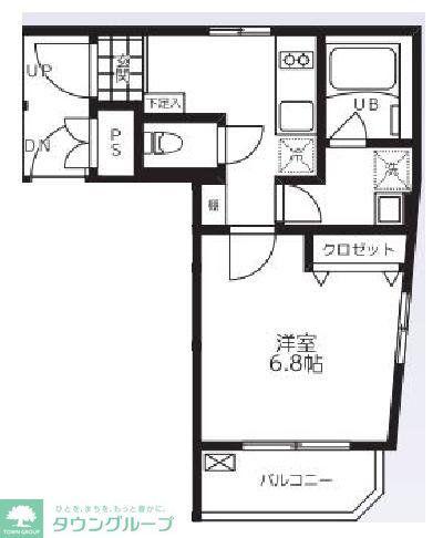 BIENFAIT入谷(1K/4階)の間取り写真