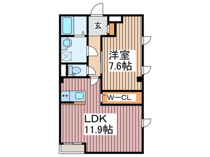 GRAN MONARCH(1LDK/3階)の間取り写真