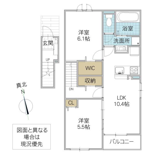 グラースSAM III(2LDK/2階)の間取り写真