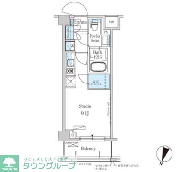 パークアクシス馬込レジデンス(ワンルーム/3階)の間取り写真