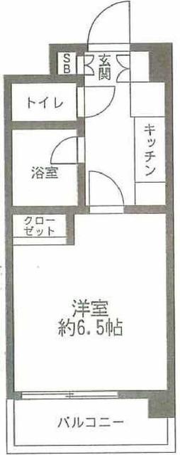 悠コート西蒲田(1K/1階)の間取り写真