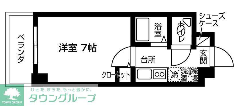 レジディア中野富士見台(1K/2階)の間取り写真
