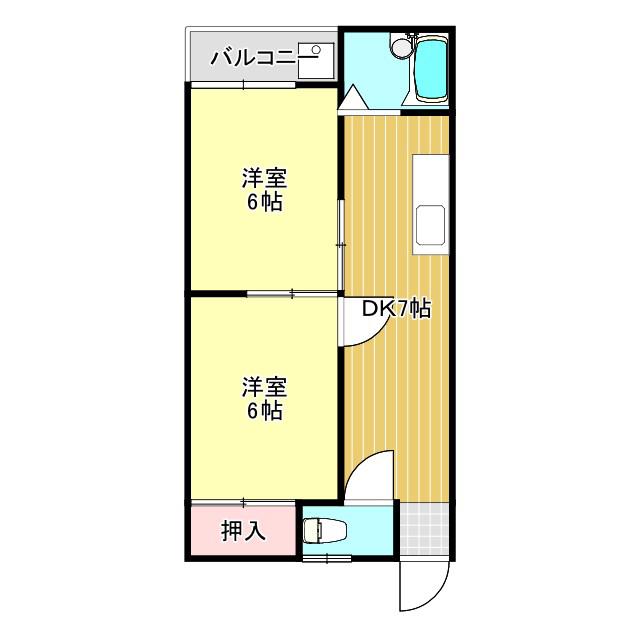ホワイトクレシア(3LDK/3階)の間取り写真