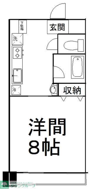 プランドビル本町(1K/8階)の間取り写真