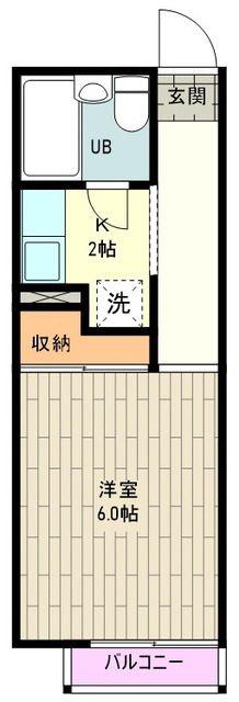 サンコーポ(1K/2階)の間取り写真