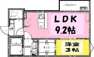 KEIAI RESIDENCE 大和田6(1LDK/2階)の間取り写真