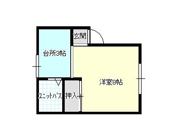 ラブリーメイツ(1K/2階)の間取り写真