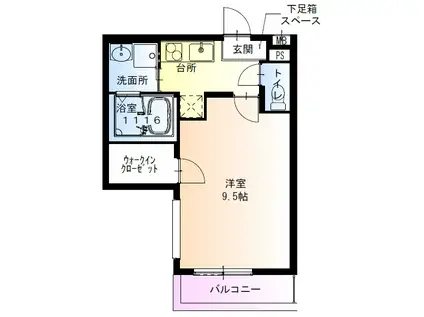 フジパレス尼崎杭瀬II番館(1K/1階)の間取り写真