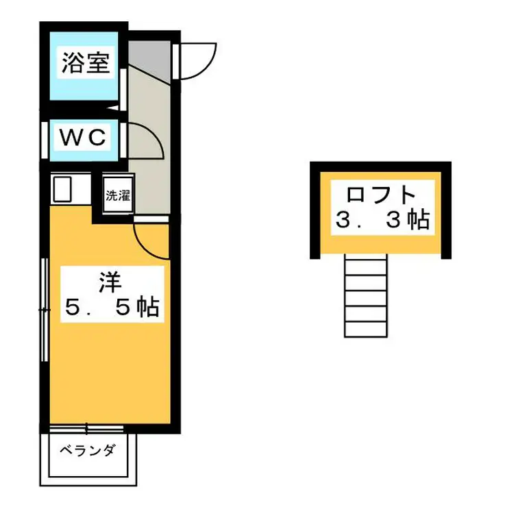 シェルブルー 2階階 間取り