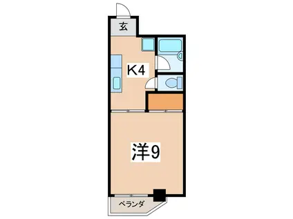 栄町ファーストマンション(1K/2階)の間取り写真