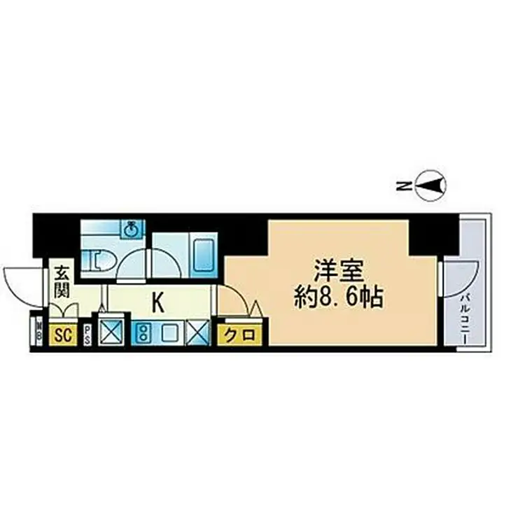 セレニティコート渋谷神泉 2階階 間取り