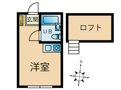 BCASA井土ヶ谷IIRE-BORN(ワンルーム/2階)の間取り写真