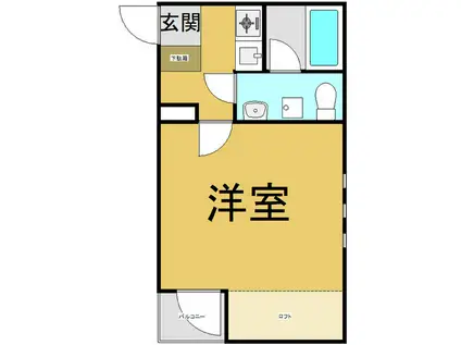 ウェリナ吹上(1K/3階)の間取り写真