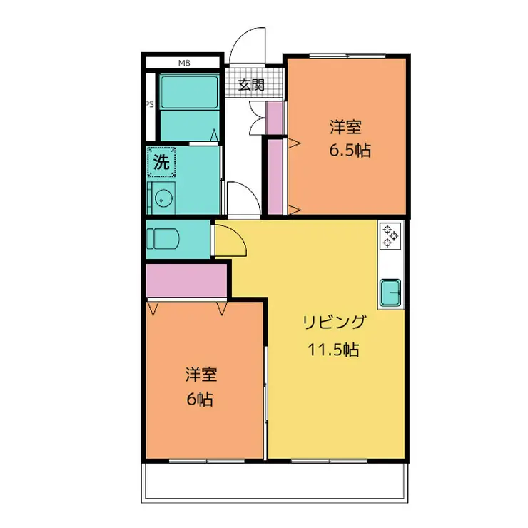 つつじが丘ヒロック 1階階 間取り