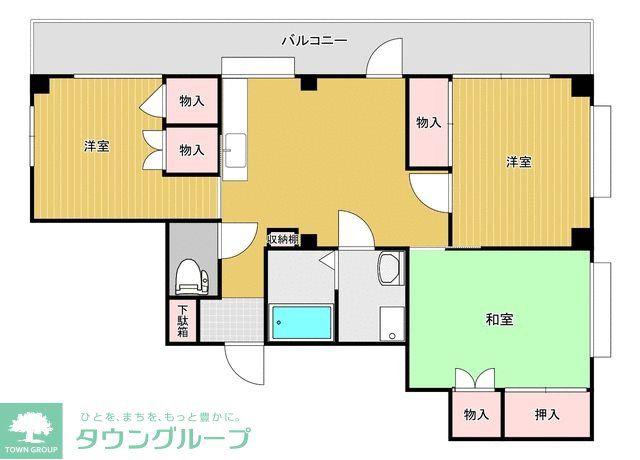 HSレジデンス(3DK/3階)の間取り写真