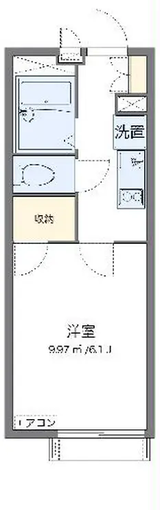 レオパレスSHIBIRAKI 2階階 間取り
