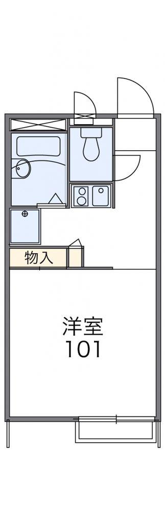 レオパレスヴィラージュ(1K/1階)の間取り写真