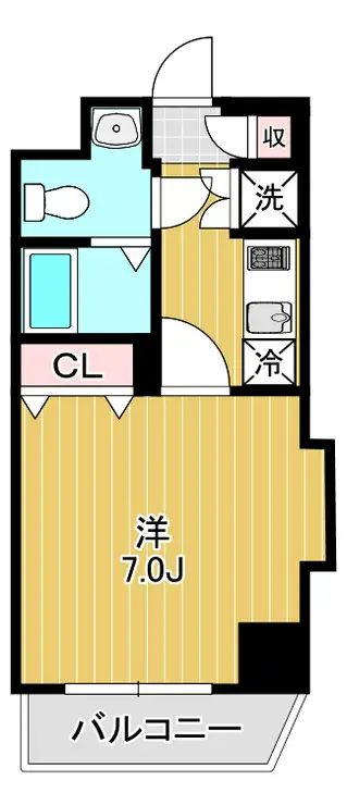 シンシア品川戸越 8階階 間取り
