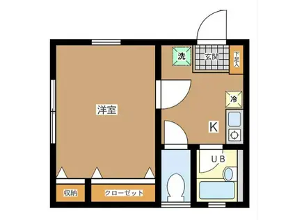 プティ アヴァンス(1K/2階)の間取り写真