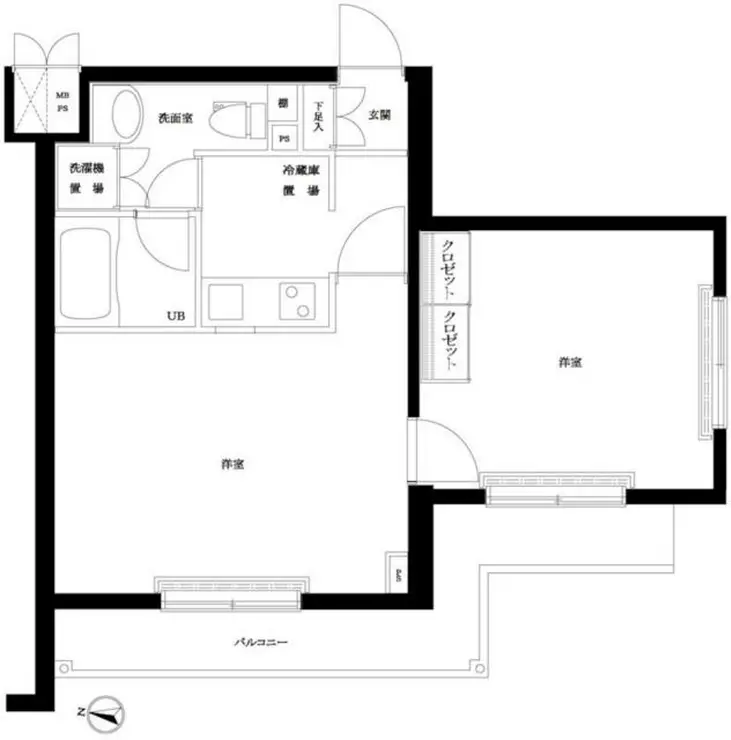 ルーブル笹塚弐番館 4階階 間取り