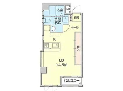 LIFE INN 桜山 西館(ワンルーム/4階)の間取り写真