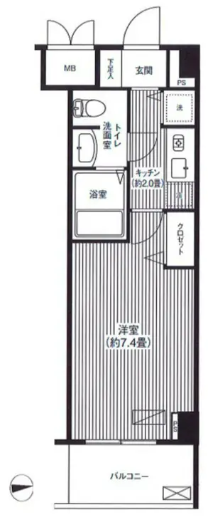 フォルマーレ新中野 7階階 間取り