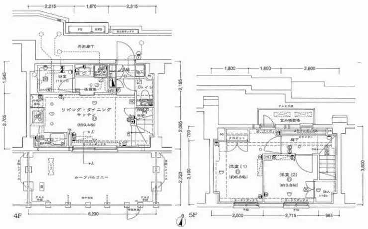 リビオ東中野 5階階 間取り