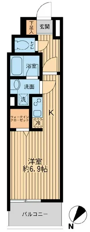 日本橋ファーストレジデンス 6階階 間取り